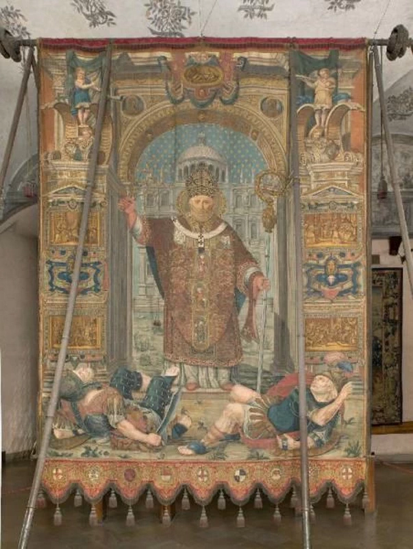 Arcimboldi Giuseppe - Stendardo processionale, Raccolte Artistiche del Castello Sforzesco. Raccolte d'Arte Applicata, Milano
